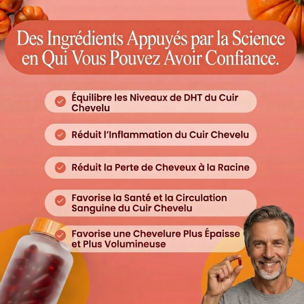Gélules d'huile de pépins de Courge
